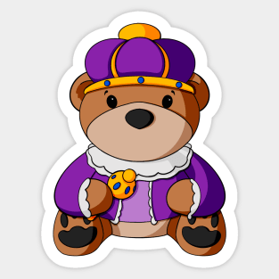 Royal Teddy Bear Sticker